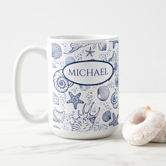 Sjökal Tema Personlig Kaffe Kopp (Med munk)