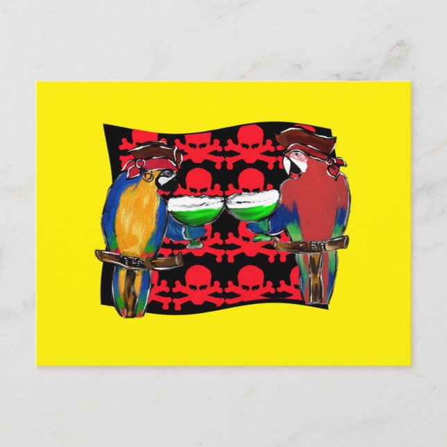 Sjökaparepapegojor Vykort (Framsida)