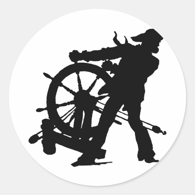 Sjökapten Runt Klistermärke (Framsida)