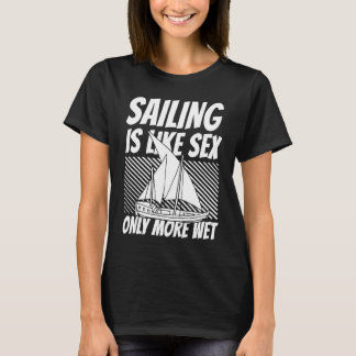 Sjökapten Segelbåt Båt Segling T Shirt