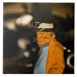 Sjökapten Stor (15x15 cm) Keramisk Fototegel Kakelplatta