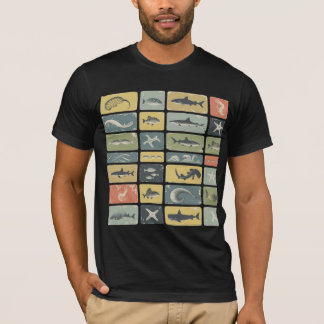 SJÖKARTA ÖVER OLIKA VÄSEN  T SHIRT