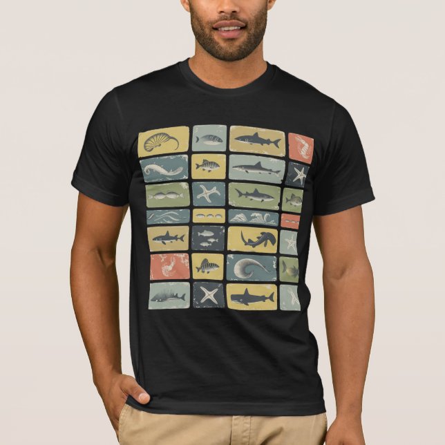SJÖKARTA ÖVER OLIKA VÄSEN  T SHIRT (Framsida)