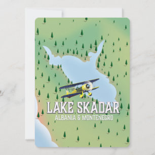 Sjökarte över Skadar Albanien och Montenegro