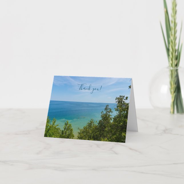 Sjökort för Lake Huron Tacksamhetskort Tack Kort (Framsida)