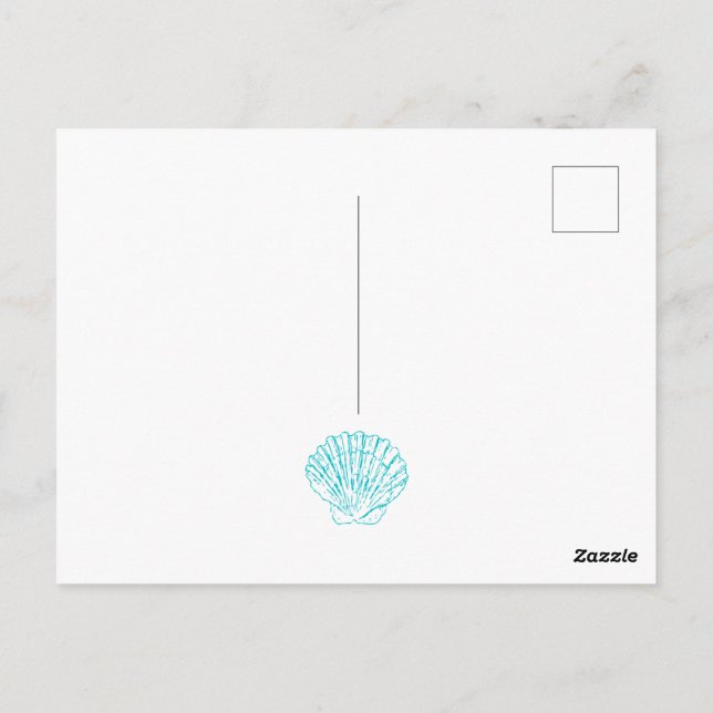 Sjökort tackkort vykort (Baksida)