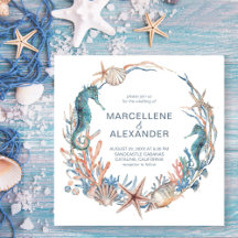 Sjökrans | Seahorse and Snäckors Beach Wedding