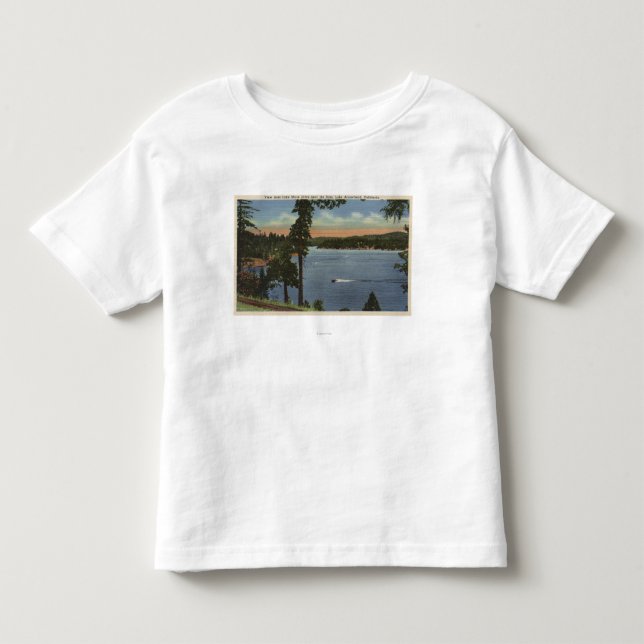 Sjökustdrev beskådar, nära fördämningen t-shirt (Framsida)