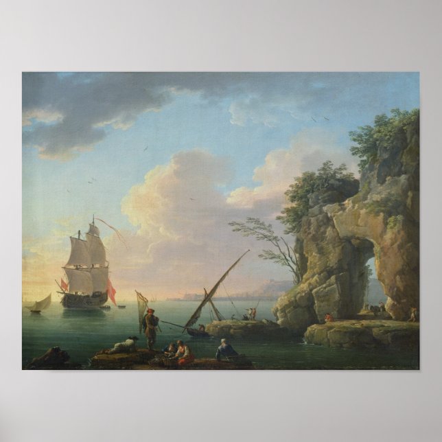 Sjölandskap, 1748 poster (Framsidan)