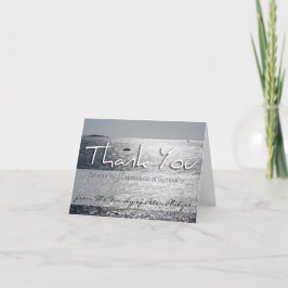 Sjölandskap 1 Sympathy Memorial Tackkort Card