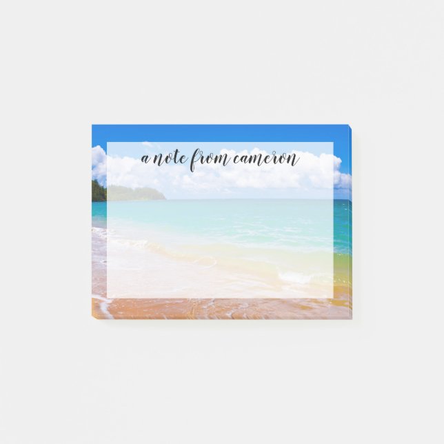 Sjölandskap Along Hanalei Bay Post-it Block (Framsida)