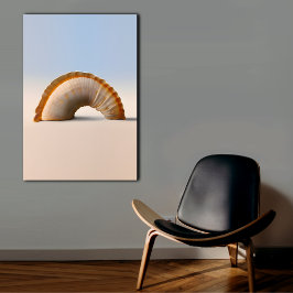 Sjölandskap Arch - Modern Seashell Wall Art Canvastryck