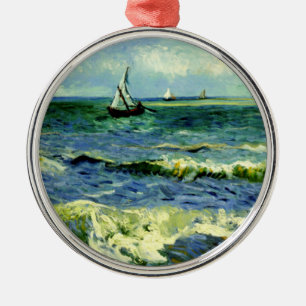 Sjölandskap, bra konsmålning av Van Gogh Ornament