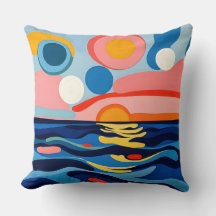 Sjölandskap för kraftig Abstrakt