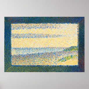 Sjölandskap (Gravelines) - Georges Seurat Fine Art Poster