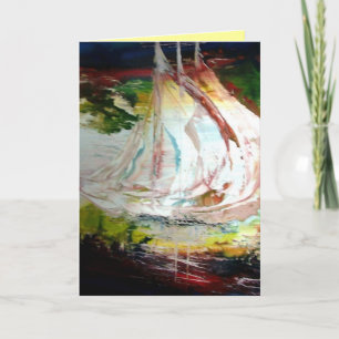 Sjölandskap Greeting Card - LUFFING Kort