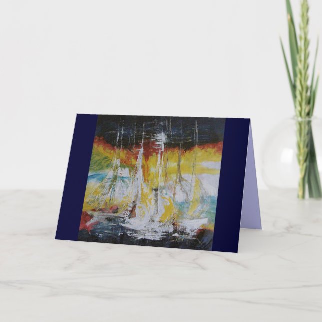 Sjölandskap Greeting Card V Kort (Framsida)