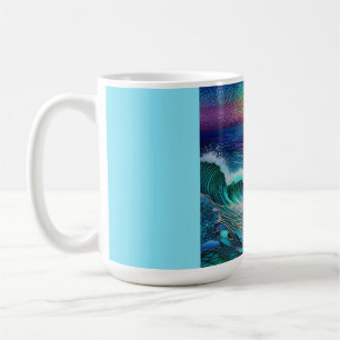 Sjölandskap i Chroma Sea Kaffemugg