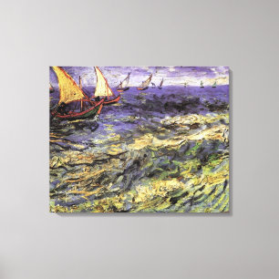 Sjölandskap i Saintes-Maries av Vincent van Gogh Canvastryck