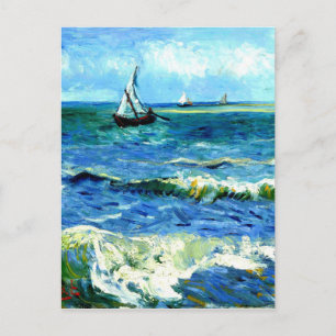 Sjölandskap i Saintes-Maries, Vincent Van Gogh Vykort