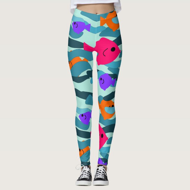 Sjölandskap Leggings (Framsida)