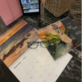 Sjölandskap Lighthouse-kalender Kalender
