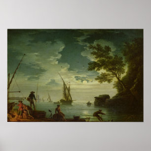 Sjölandskap månsken, 1772 poster