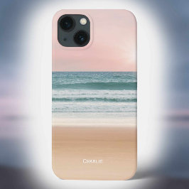 Sjölandskap med Beach, Sea och Himlar som Bands of