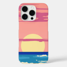 Sjölandskap med Beach, Underbara vågor och Fodral 