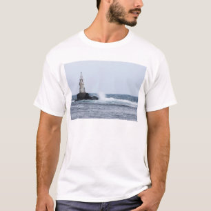 Sjölandskap med fyr t shirt