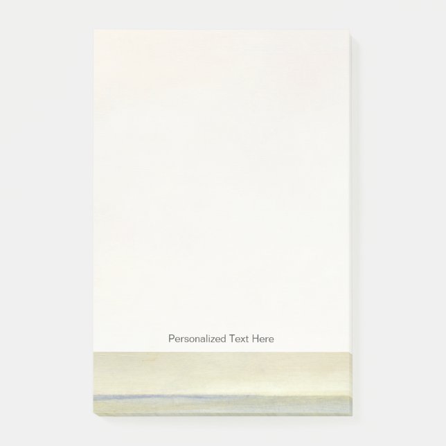 Sjölandskap med Orange solnedgång Post-it Block (Framsida)