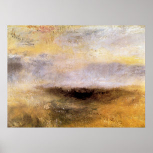 Sjölandskap med stormen av Joseph Mallord Turner Poster