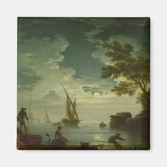Sjölandskap, Moonlight, 1772 Magnet (Framsidan)