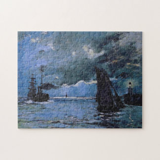 Sjölandskap, Natteffekt Monet Fine Art Pussel