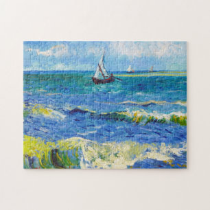 Sjölandskap på Saintes-Maries Vincent Van Gogh Pussel