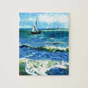 Sjölandskap på Saintes-Maries, Vincent Van Gogh Pussel