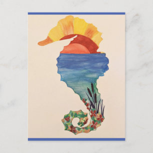 Sjölandskap Seahorse Vykort