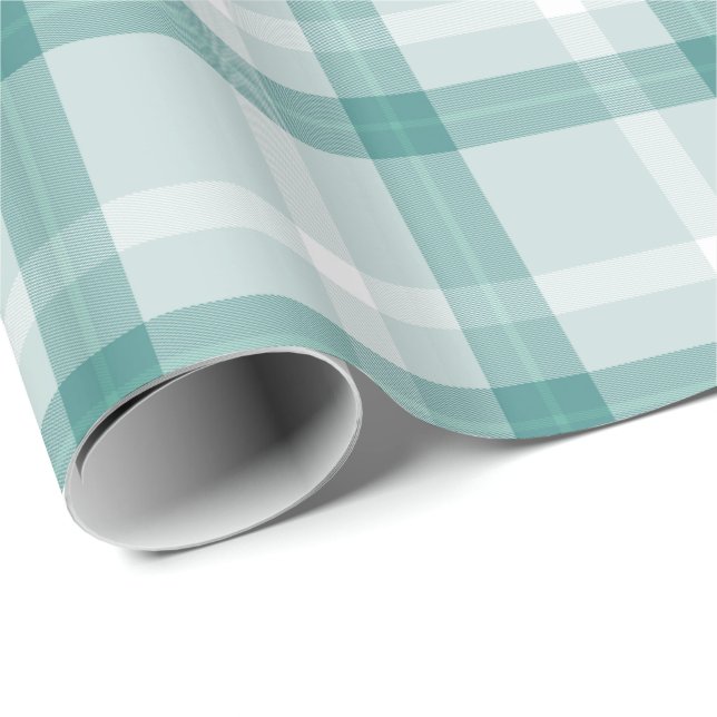 Sjölandskap Tartan för    julWrapping Papper Presentpapper (Rullad Hörn)