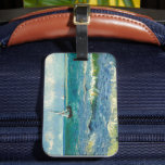 Sjölandskap | Vincent van Gogh Bagagebricka<br><div class="desc">Sjölandskapet nära Les Saintes-Maries-de-la-Mer (1888) av den nederländske postimponerande konstnären Vincent Van Gogh. Originalteckningar är en olja på sjölandskapet på arbetsytan som målar en båt på en abstrakt blå hav. Använda verktygen för att lägga till anpassningsbar eller anpassa bilden.</div>