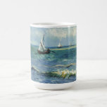 Sjölandskap | Vincent van Gogh Kaffemugg<br><div class="desc">Sjölandskapet nära Les Saintes-Maries-de-la-Mer (1888) av den nederländske postimponerande konstnären Vincent Van Gogh. Originalteckningar är en olja på sjölandskapet på arbetsytan som målar en båt på en abstrakt blå hav. Använda verktygen för att lägga till anpassningsbar eller anpassa bilden.</div>
