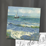 Sjölandskap | Vincent Van Gogh Magnet<br><div class="desc">Sjölandskapet nära Les Saintes-Maries-de-la-Mer (1888) av den nederländske postimponerande konstnären Vincent Van Gogh. Originalteckningar är en olja på sjölandskapet på arbetsytan som målar en båt på en abstrakt blå hav. Använda verktygen för att lägga till anpassningsbar eller anpassa bilden.</div>