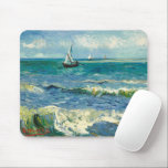 Sjölandskap | Vincent Van Gogh Musmatta<br><div class="desc">Sjölandskapet nära Les Saintes-Maries-de-la-Mer (1888) av den nederländske postimponerande konstnären Vincent Van Gogh. Originalteckningar är en olja på sjölandskapet på arbetsytan som målar en båt på en abstrakt blå hav.

Använda verktygen för att lägga till anpassningsbar eller anpassa bilden.</div>