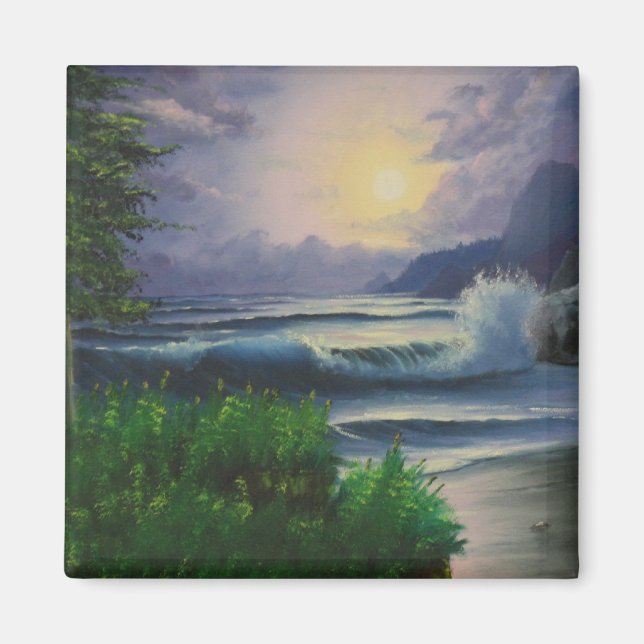 Sjölandskap Wonderland Magnet (Framsidan)