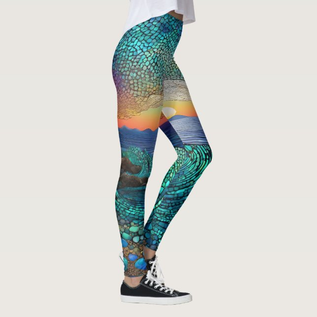 Sjölandskapet Aqua Mirage Leggings (Höger)
