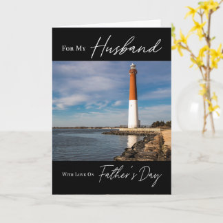 Sjölandskapet Fars dag för Make Kort
