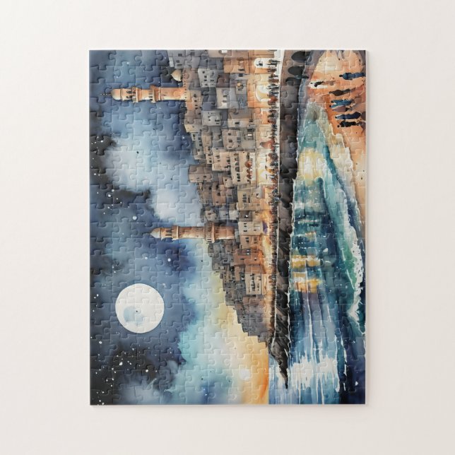 Sjölandskapet Gaza Pussel (Vertikal)