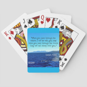Sjölandskapet Isaiah 43:2 Casinokort