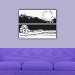 Sjölandskapet Minimalistiskt svartvitt Canvastryck<br><div class="desc">Minimalistiskt kanvastryck för svart och vitt sjölandskap är en del av det svarta och vita abstrakten. Om du vill ha hjälp med anpassningen eller diskutera en anpassad design kontaktar du https://t.me/KBMD3signs_chat.</div>