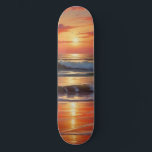 Sjölandskapet Red Sunset Ocean Painting Artwork Mini Skateboard Bräda 18,5 Cm<br><div class="desc">Impressionistisk målningsserie - Sjölandskap</div>