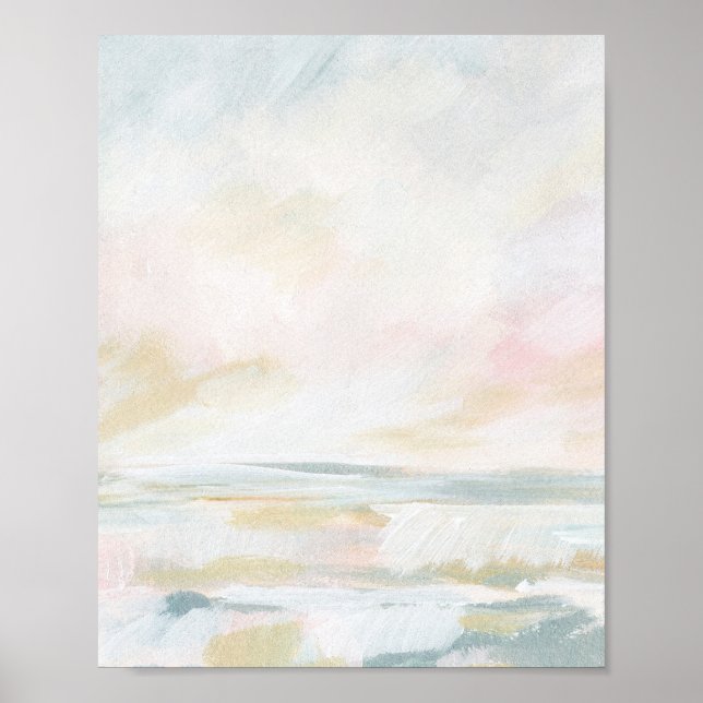 Sjölandskapet  Rosa Beach FineArt-utskrift Poster (Framsidan)